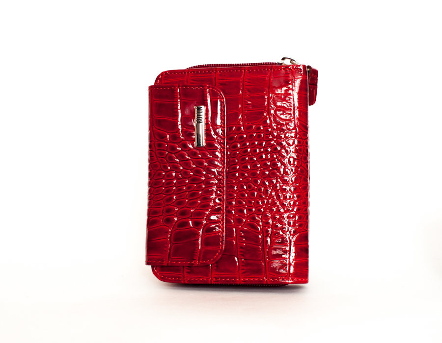 Красный компактный кошелёк
